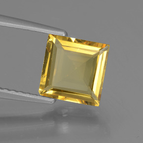 Berilo dorado oro natural de 1,50 ct, cuadrado, VVS-VS