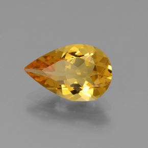 Berilo Dorado Dorado amarillo natural de 1.54 ct, En forma de pera, VVS-VS