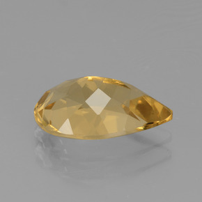 Berilo dorado amarillo natural de 1,87 ct, en forma de pera, VVS