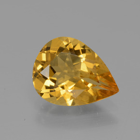 Berilo Dorado Dorado amarillo natural de 1.60 ct, En forma de pera, VVS