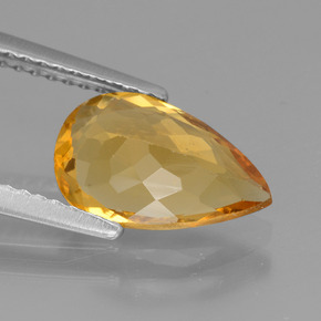 Berilo Dorado Dorado amarillo natural de 1.68 ct, En forma de pera, VVS-VS