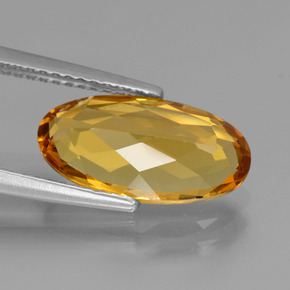 Berilo dorado oro natural de 2,94 ct, corte óvalo, VVS-VS