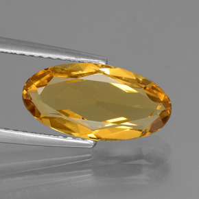 Berilo dorado amarillo natural de 2,66 ct, corte óvalo, VVS-VS