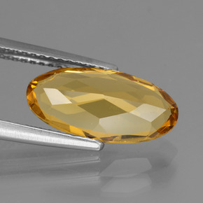Berilo dorado amarillo natural de 2,66 ct, corte óvalo, VVS-VS