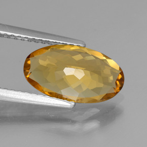Berilo dorado amarillo natural de 1,96 ct, corte óvalo, VVS-VS