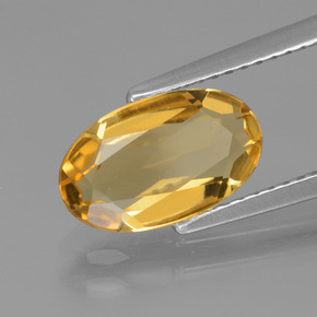 Berilo dorado oro natural de 1,72 ct, corte óvalo, VVS-VS