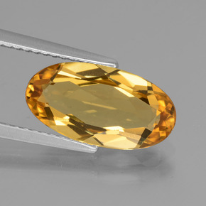 Berilo Dorado Dorado amarillo natural de 2.84 ct, Corte Óvalo, VVS-VS