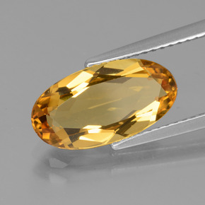 Berilo Dorado Dorado amarillo natural de 2.84 ct, Corte Óvalo, VVS-VS