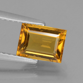 Berilo Dorado Dorado amarillo natural de 1.03 ct, Corte Baguette, VVS-VS