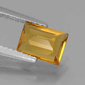 Berilo Dorado Dorado amarillo natural de 1.03 ct, Corte Baguette, VVS-VS