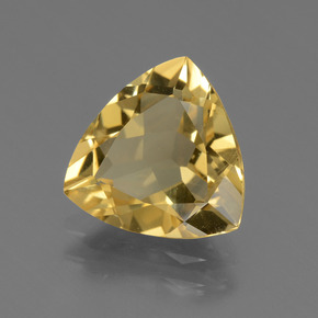 Berilo dorado oro natural de 2,67 ct, trillón, VVS
