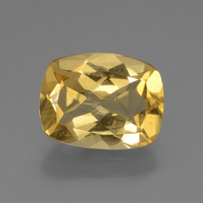 Berilo dorado oro natural de 2,28 ct, corte cojín, VS