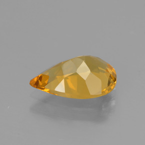 Berilo dorado oro natural de 1,38 ct, en forma de pera, VVS-VS
