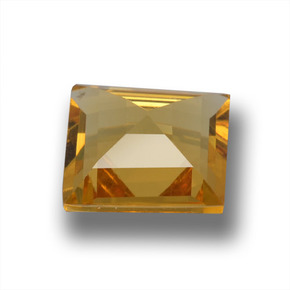 Berilo dorado amarillo natural de 1,17 ct, cuadrado, VVS-VS