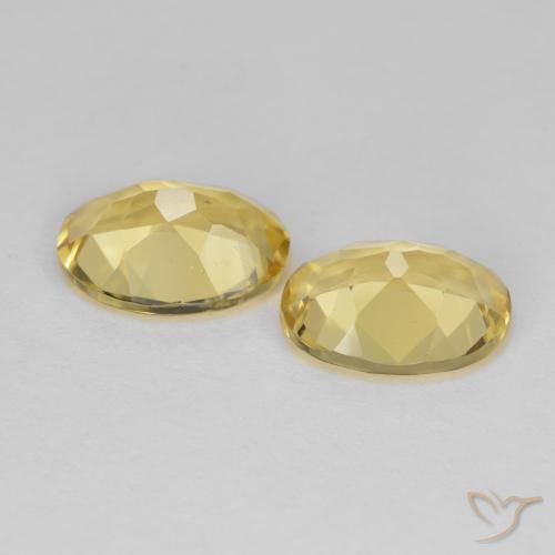 Gemas de Berilo dorado Amarillo-dorado claro natural de 3.13 ct, Ovalada, VVS-VS