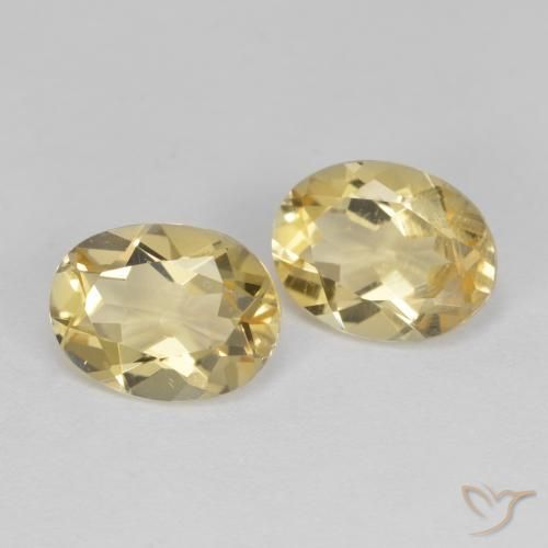 Gemas de Berilo dorado Amarillo dijón natural de 3.38 ct, Ovalada, VS