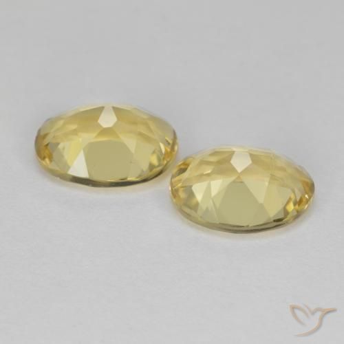 Gemas de Berilo dorado Amarillo dijón natural de 3.38 ct, Ovalada, VS