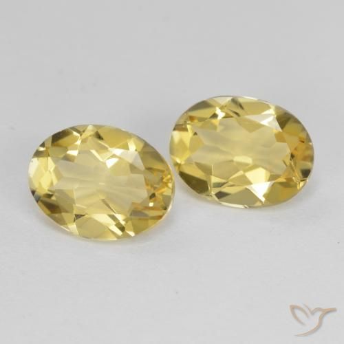Gemas de Berilo dorado Amarillo toscana natural de 3.21 ct, Ovalada, VVS-VS