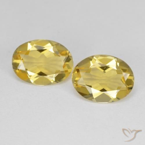 Gemas de berilo dorado amarillo natural de 2,97 ct, corte óvalo, VVS-VS