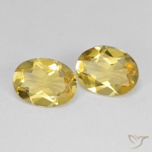 Gemas de berilo dorado amarillo natural de 2,97 ct, corte óvalo, VVS-VS