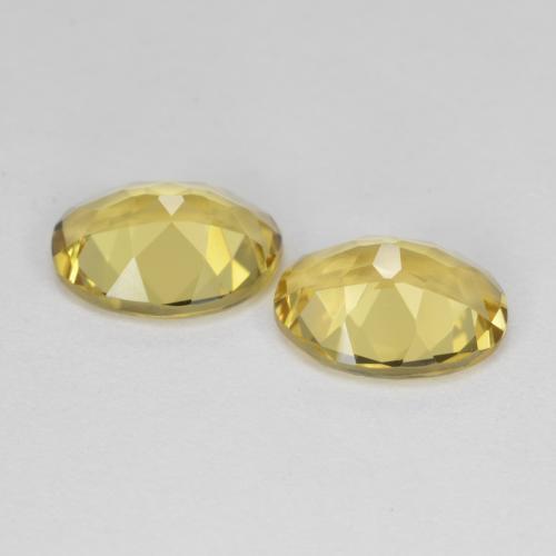 Gemas de berilo dorado amarillo natural de 3,12 ct, corte óvalo, VVS-VS