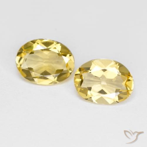 Gemas de Berilo dorado Dorado claro natural de 3.02 ct, Ovalada, VS