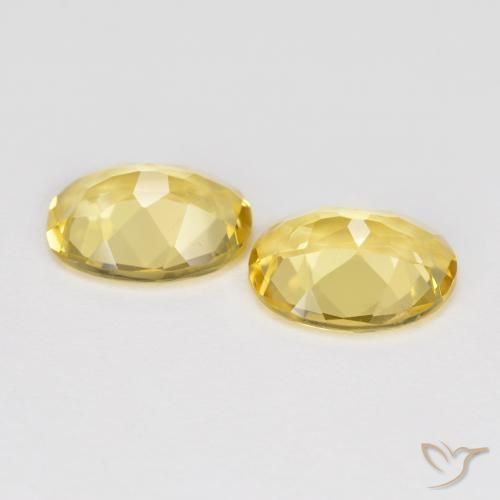 Gemas de Berilo dorado Amarillo miel natural de 3.04 ct, Ovalada, VS