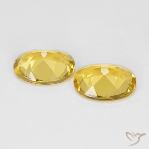 Gemas de Berilo dorado Dorado amarillento natural de 3.09 ct, Ovalada, VS