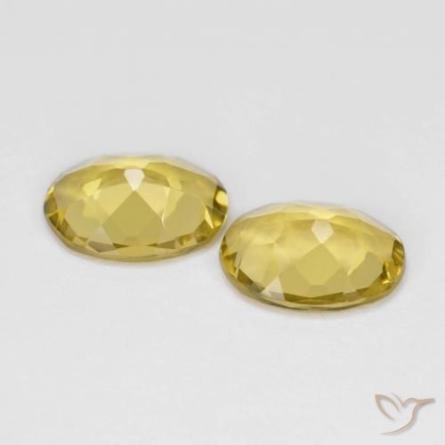 Gemas de Berilo dorado Amarillo medio natural de 2.79 ct, Ovalada, VS
