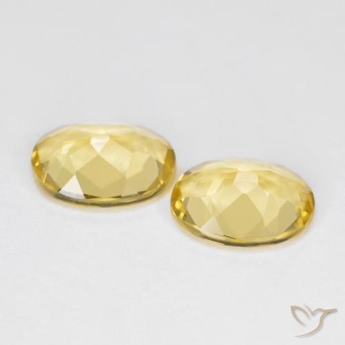 Gemas de Berilo dorado Amarillo miel natural de 2.92 ct, Ovalada, VS