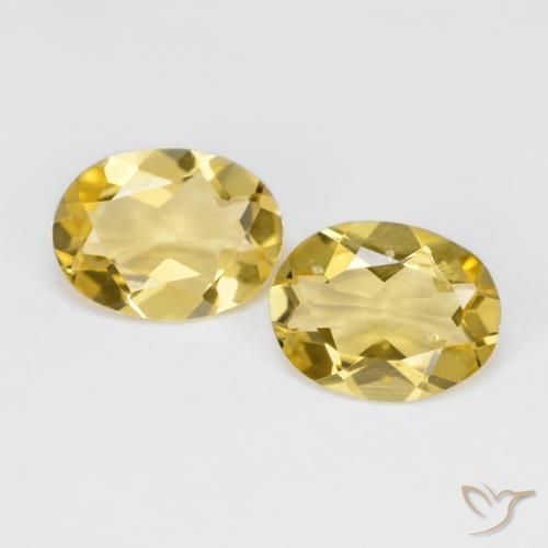 2.85ctw Natural Amarillo medio Berilo dorado, Ovalada, VS