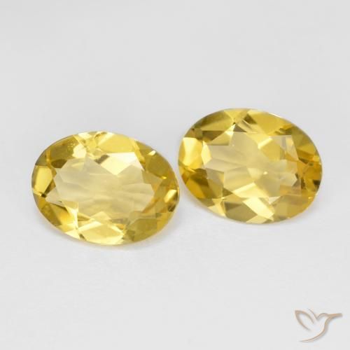 Gemas de Berilo dorado Amarillo miel natural de 2.92 ct, Ovalada, VS