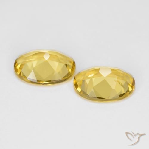 Gemas de Berilo dorado Amarillo miel natural de 2.92 ct, Ovalada, VS