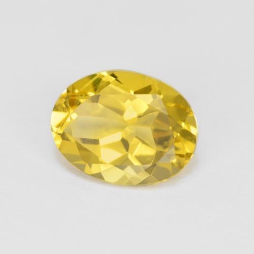 Berilo Dorado Amarillo miel natural de 1.92 ct, Corte Óvalo, VS