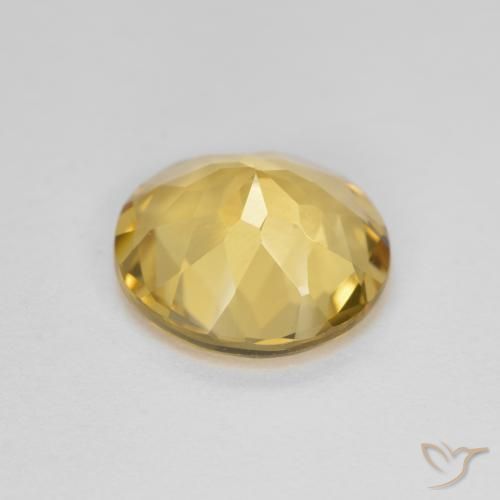 Berilo dorado Amarillo vivo natural de 2.80 ct, Redondo, VVS