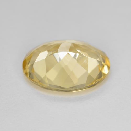 Berilo Dorado Dorado claro natural de 3.88 ct, Corte Óvalo, VVS-VS
