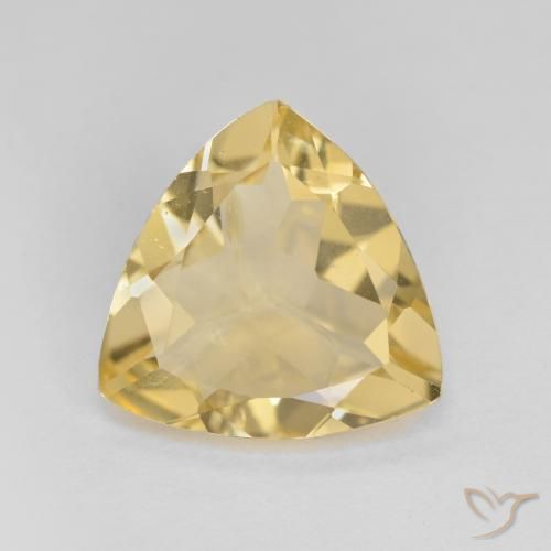 3.19ct Natural Amarillo medio Berilo dorado, Trillón, VS