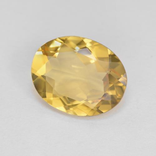 Berilo dorado amarillo natural de 2,79 ct, corte óvalo, VVS