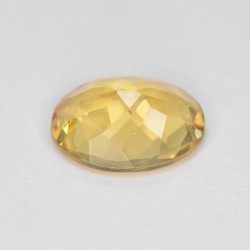 Berilo dorado amarillo natural de 2,79 ct, corte óvalo, VVS