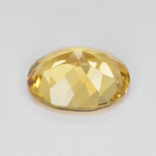 Berilo dorado amarillo natural de 3,92 ct, corte óvalo, VVS