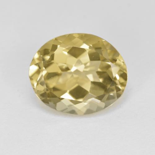 Berilo Dorado Amarillo-dorado claro natural de 4.90 ct, Corte Óvalo, VVS