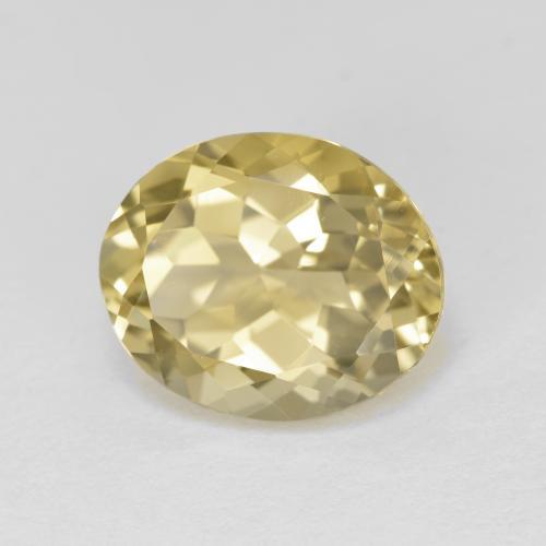 Berilo Dorado Amarillo-dorado claro natural de 4.90 ct, Corte Óvalo, VVS