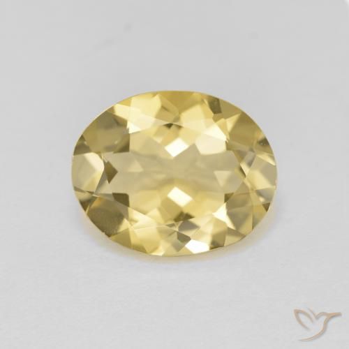 2.98ct Natural Amarillo medio Berilo dorado, Ovalada, VVS