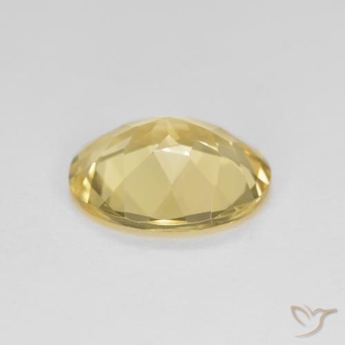 Berilo dorado Amarillo medio natural de 2.98 ct, Ovalada, VVS