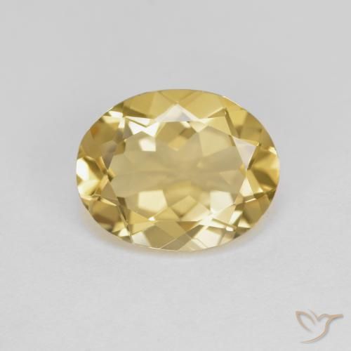 3.11ct Natural Amarillo cálido Berilo dorado, Ovalada, VVS