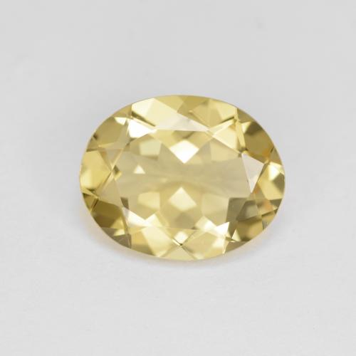 Berilo dorado amarillo natural de 3,12 ct, corte óvalo, VVS
