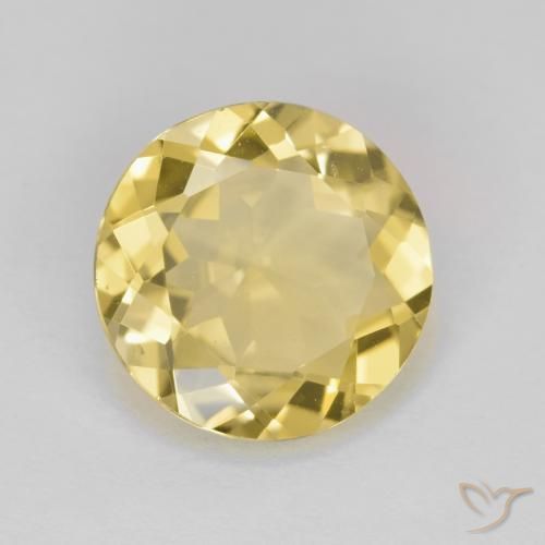 2.73ct Natural Amarillo dorado Berilo dorado, Redondo, VVS-VS