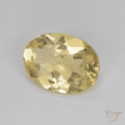 Berilo dorado Amarillo dijón natural de 1.73 ct, Ovalada, VVS-VS
