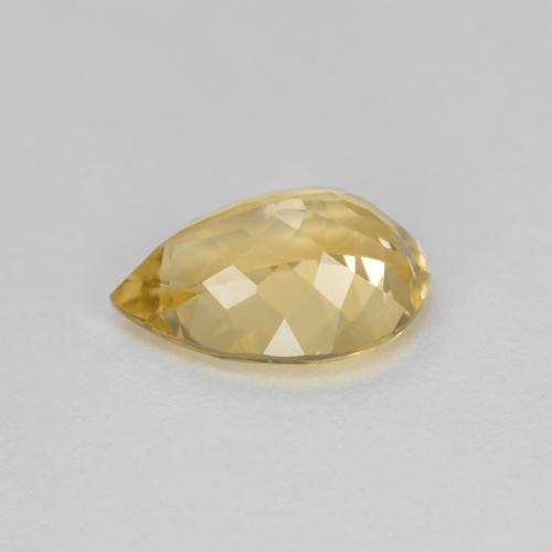Berilo dorado dorado natural de 1,92 ct, en forma de pera, VVS-VS