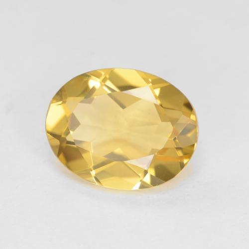 Berilo dorado amarillo natural de 1,72 ct, corte óvalo, VVS-VS